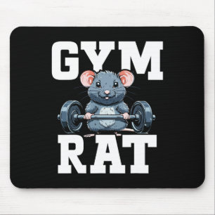 Funny Sport Gym Rat Fitness Bodybuilding Mouse Pad