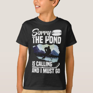 Funny Sport Pond Hockey Player (8) T-Shirt