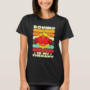 Funny Sports Apparel Boxing Gloves Therapy T-Shirt