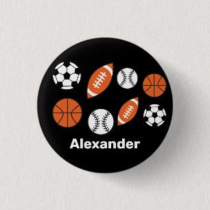 Funny Sports Ball Button