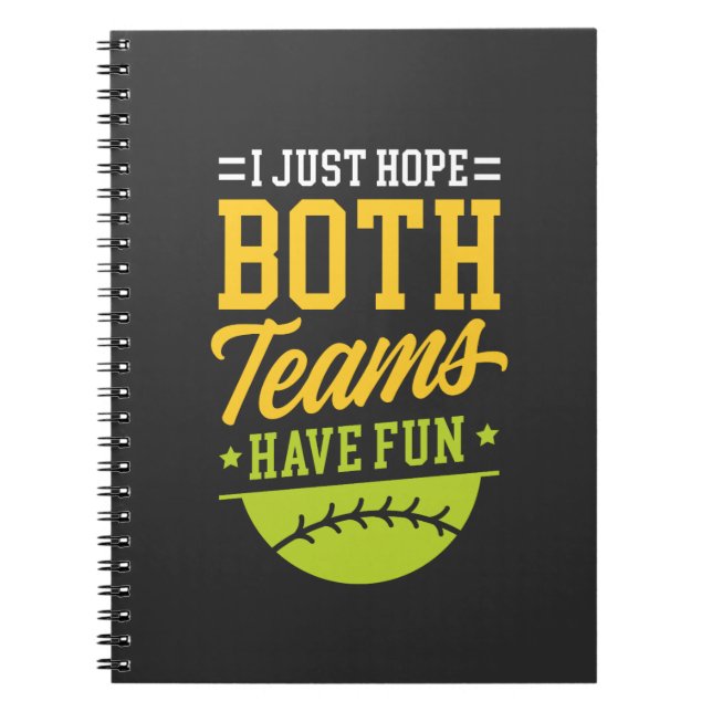 Funny Sports Gifts Notebook (Front)