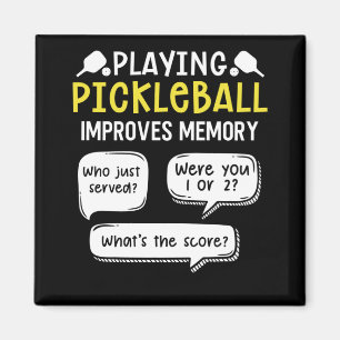 Funny Sports Pickleball Player Magnet