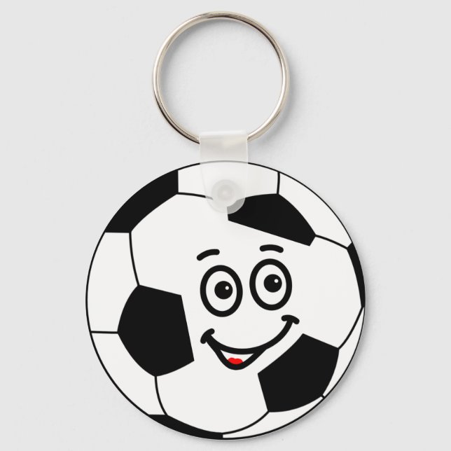 Funny Sports Soccer ball Keychain (Front)