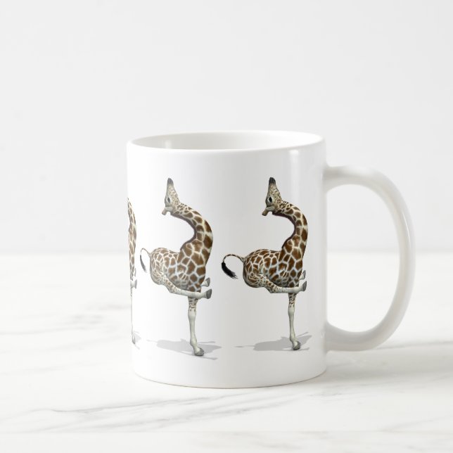 Funny Sporty Giraffe Coffee Mug (Right)