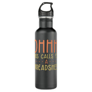 Funny Spreadsheet Saying Data Lover Accountant Act 710 Ml Water Bottle