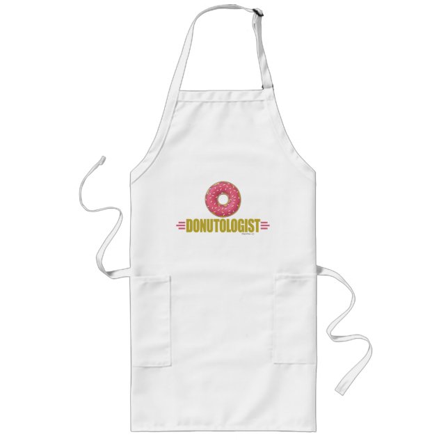 Funny Sprinkle Doughnut Lover Long Apron (Front)