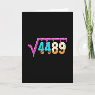 Funny Square Root 4489 Ice Cream Drip Math 67 Funn Card