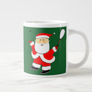 Funny Squash Player Christmas Large Coffee Mug