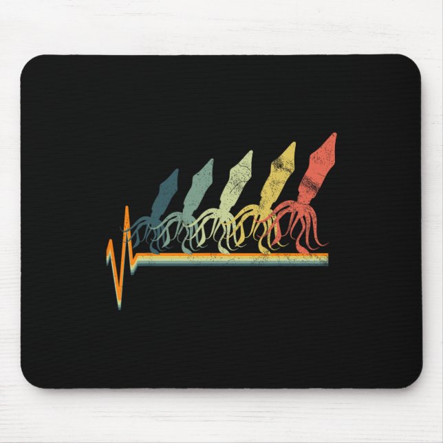 Funny Squid Marine Biology Biologist  Mouse Pad (Front)