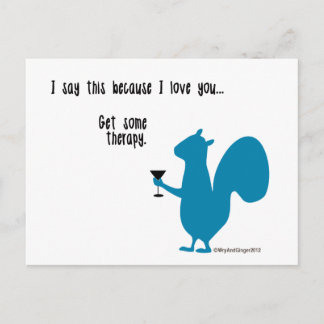 Funny Squirrel Postcard