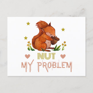 Funny squirrel postcard