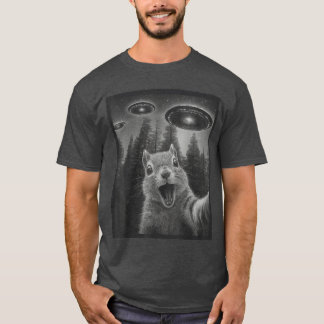 Funny Squirrel Sie Alien UFO Gifts for Men Women B T-Shirt