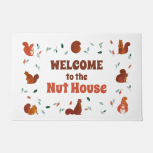 Funny Squirrels Doormat