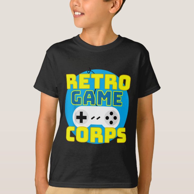 Funny Srt Game Lover Quote Retro Game Corps Basic  T-Shirt (Front)