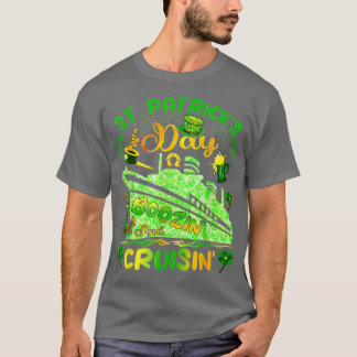Funny St Patricks Day 2023 Cruise Cruising Boozing T-Shirt