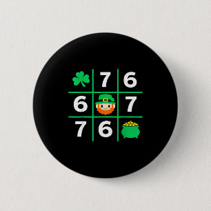 Funny st patrick's day 67 lucky irish humour 2 inch round button