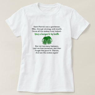 Funny St. Patrick's Day Beer Drinking T-Shirt