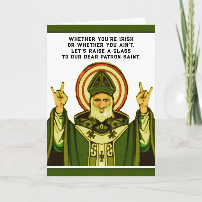 Funny St. Patrick's Day card (Front)