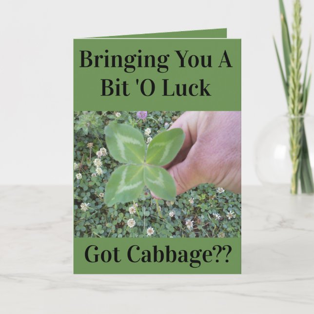 FUNNY ST PATRICK'S DAY CARD (Front)