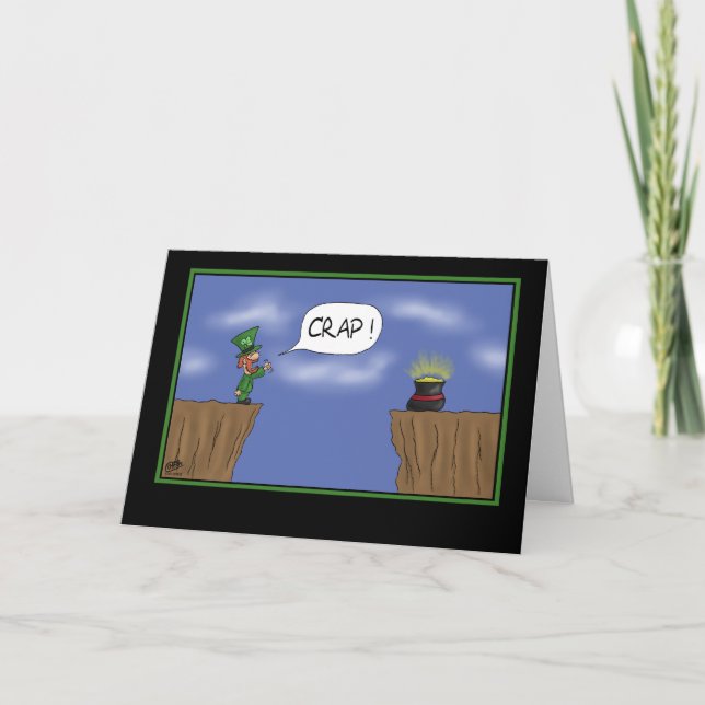 Funny St Patricks Day Card: So Close Card (Front)