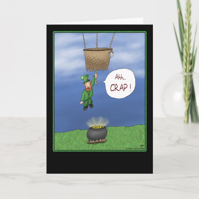 Funny St. Patrick's Day Cards: Almost Got it Card (Front)