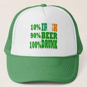 Funny  St Patrick's day drinking Trucker Hat