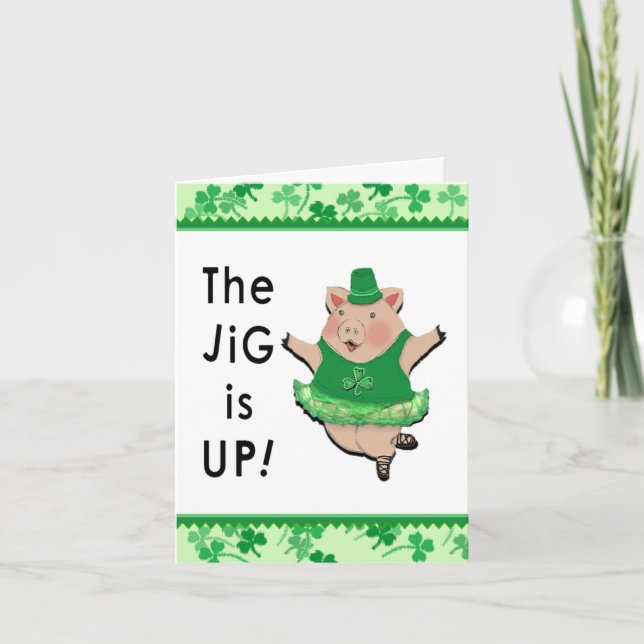 Funny St. Patrick's Day Greeting Card (Front)