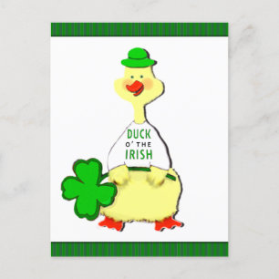 Funny St. Patrick's Day Holiday Postcard
