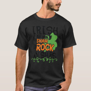 Funny St Patricks Day Irish Kisses Shamrock Wishe T-Shirt