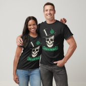 Funny St. Patrick's Day Irish To The Bone Skull T-Shirt (Unisex)