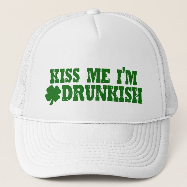 Funny St Patricks Day Irish Trucker Hat (Front)