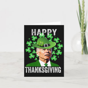 Funny St. Patricks Day Joe Biden Confused Happy Th Card