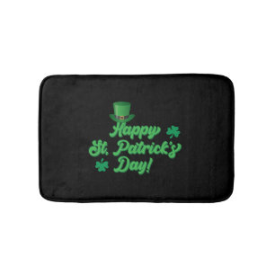 Funny St Patricks Day Leprechaun Party gift Paddy Bath Mat