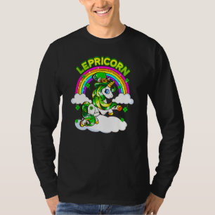 Funny St Patrick's Day Lucky Lepricorn Unicorn Rai T-Shirt