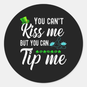 Funny St Patricks Day Tee Mage Therapist Men Women Classic Round Sticker