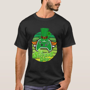 Funny St. Patrick's Day Video Game Irish Flag Sham T-Shirt