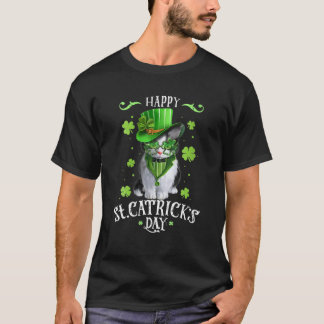 Funny St Pat's Paddy Patrick Day's Happy St Cat Tr T-Shirt
