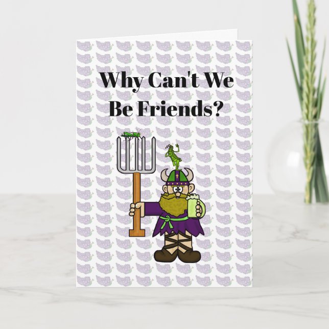 Funny St. Urho's Day Friends Card (Front)