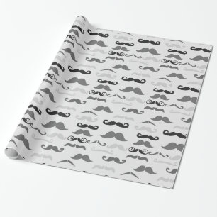 Funny Stache Wrapping Paper