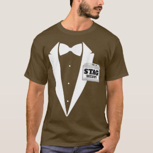 Funny Stag Do Security Outfit & Matching Mens Stag T-Shirt