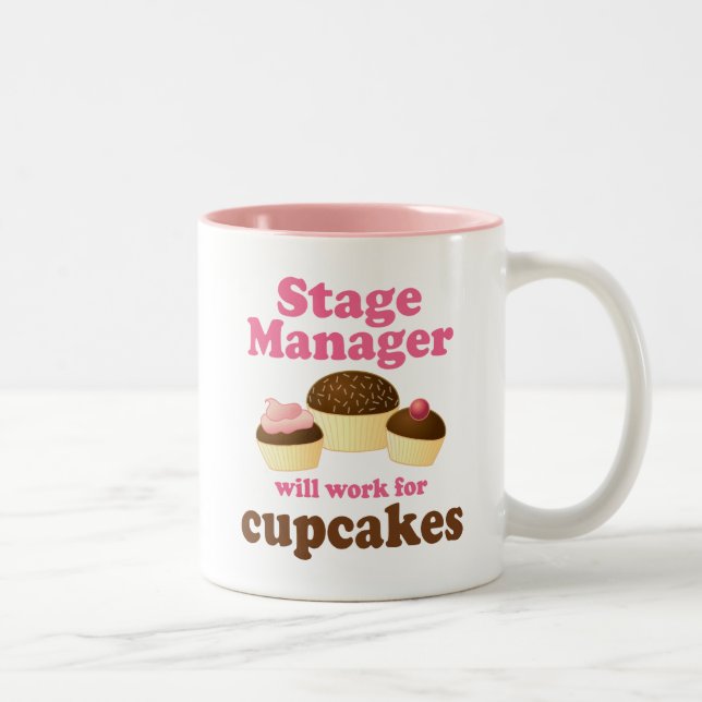 Funny Stage Manager Two-Tone Coffee Mug (Right)