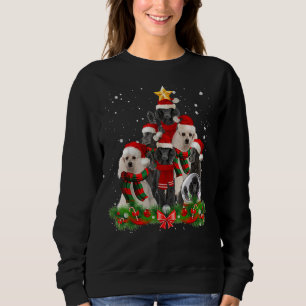 Funny Standard Poodle Dog Christmas Tree Sweatshirt