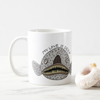 Funny Stargazer Fish My Love is Deep Gift for Lady
