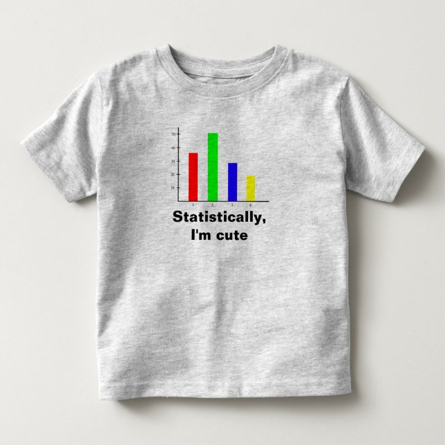 Funny Statistics Toddler T-shirt (Front)