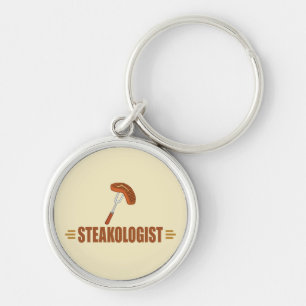 Funny Steak Keychain