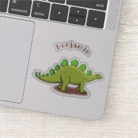 Funny stegosaurus dinosaur cartoon