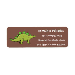 Funny stegosaurus dinosaur cartoon