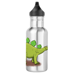 Funny stegosaurus dinosaur cartoon 532 ml water bottle