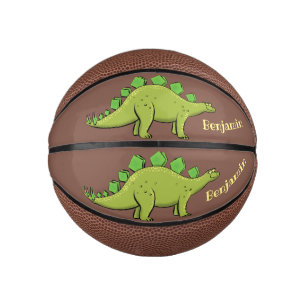 Funny stegosaurus dinosaur cartoon mini basketball