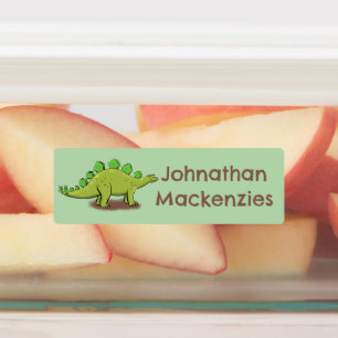 Funny stegosaurus dinosaur cartoon personalized